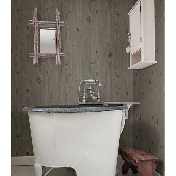 Uinta Taupe Wooden Planks Wallpaper - York Wallcoverings - 2774-606270 - York Wallcoverings Wallpaper