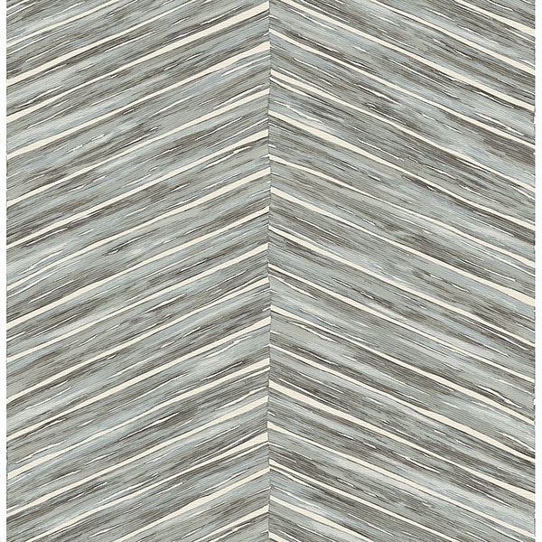 Picture of Pina Blue Chevron Weave Wallpaper