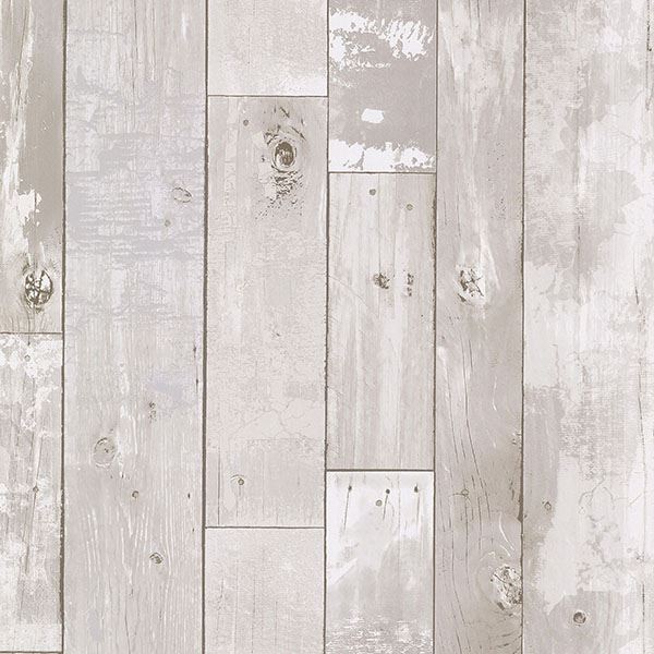 harbored-light-grey-distressed-wood-panel-wallpaper-york-wallcoverings-2767-20131 - York Wallcoverings Papel pintado