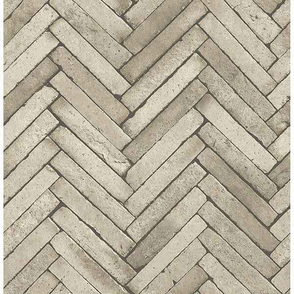 Arrow Neutral Diagonal Slate Wallpaper - York Wallcoverings - 2767-23759