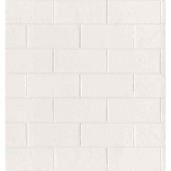 Galley White Subway Tile Wallpaper - York Wallcoverings - 2767-21399