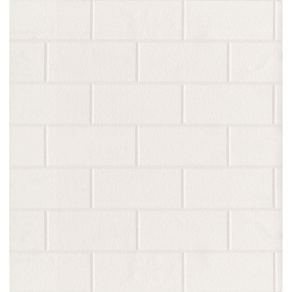 Picture of Galley White Subway Tile Wallpaper