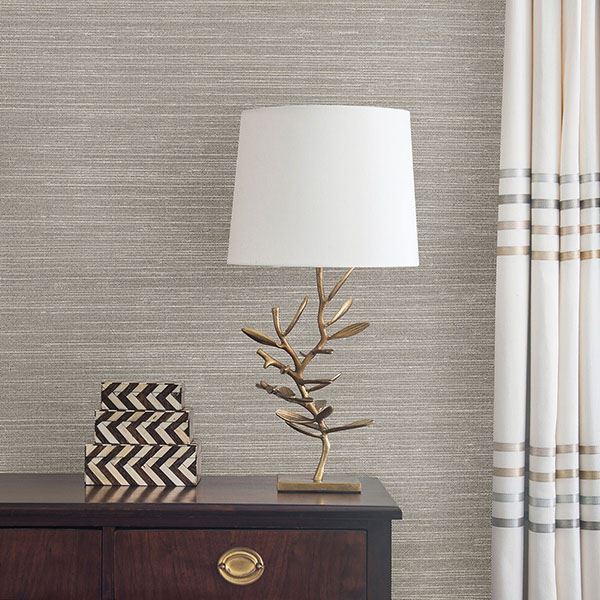 liaohe-silver-grasscloth-wallpaper-york-wallcoverings-2732-80032 - York Wallcoverings Papel pintado