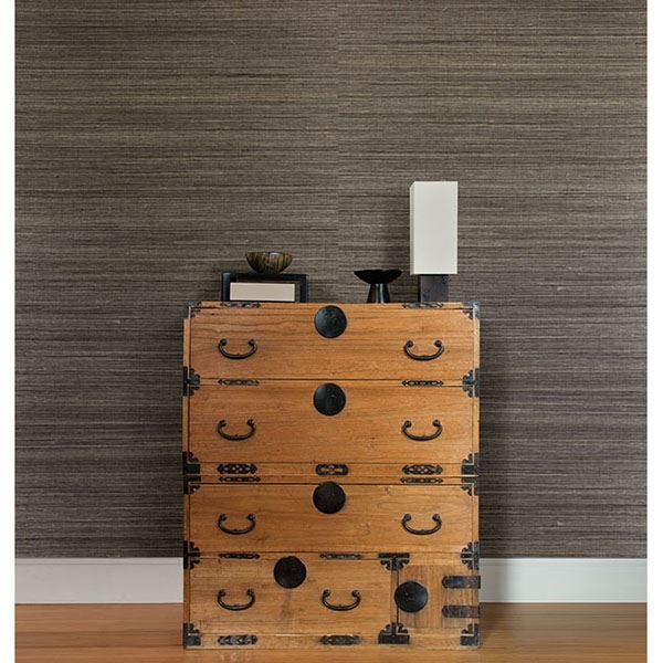 Yunnan Brown Grasscloth Wallpaper - Brewster Wallcovering