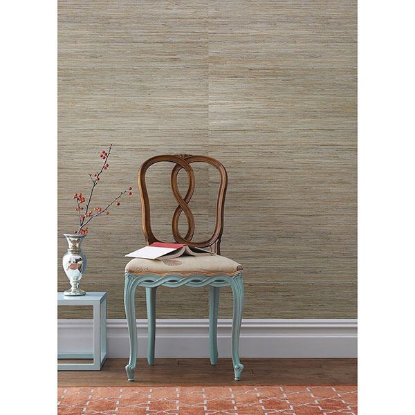 Taizhou Blue Grasscloth Wallpaper  | Brewster Wallcovering - The WorkRm