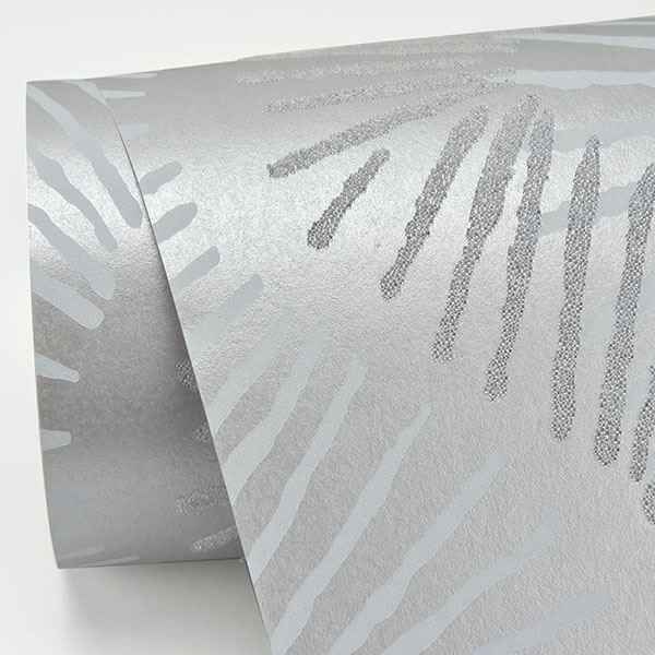 Feliz Silver Beaded Ogee Wallpaper - York Wallcoverings - 2793-87327 - York Wallcoverings Wallpaper
