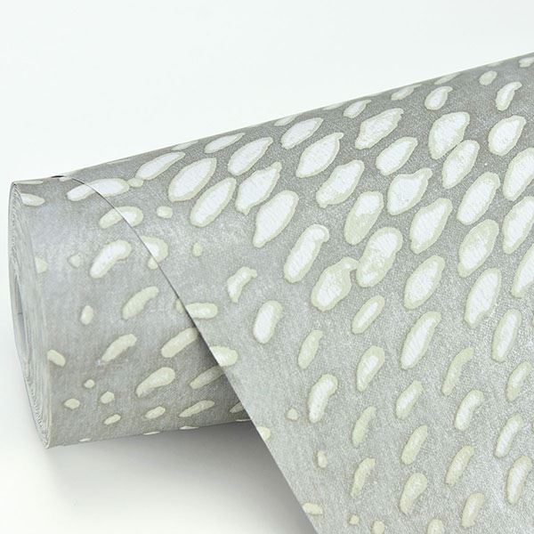 Ethos Grey Abstract Wallpaper  | Brewster Wallcovering - The WorkRm