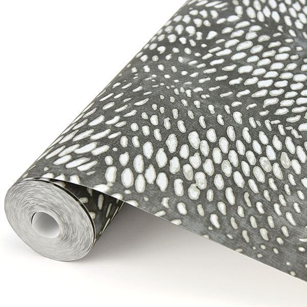 Ethos Pewter Abstract Wallpaper  | Brewster Wallcovering