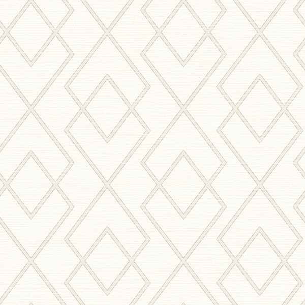 Blaze White Trellis Wallpaper - York Wallcoverings - 3115-12423 - York Wallcoverings Wallpaper
