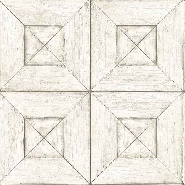 Avery Off White Wood Wallpaper - York Wallcoverings - 3115-12451 - York Wallcoverings Wallpaper