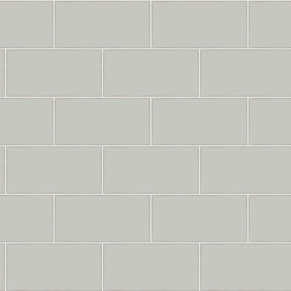 freedom-grey-subway-tile-wallpaper-york-wallcoverings-3115-12493 - York Wallcoverings Wallpaper