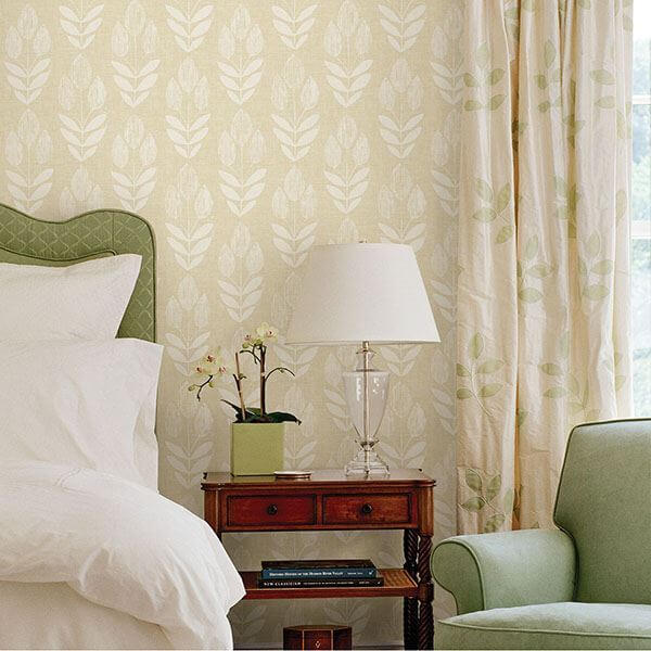 garland-wheat-block-tulip-wallpaper-york-wallcoverings-3115-24471 - York Wallcoverings Wallpaper