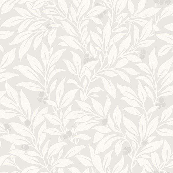 fasciata-silver-mulberry-leaf-wallpaper-york-wallcoverings-2766-42025 - York Wallcoverings Wallpaper