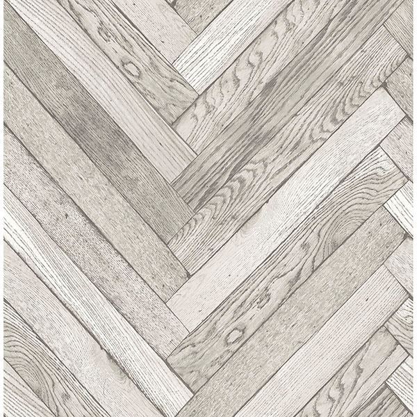 Picture of Mammoth Off-White Diagonal Wood Wallpaper