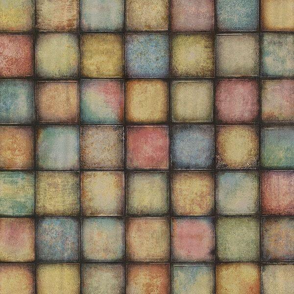 soucy-multicolor-tiles-wallpaper-york-wallcoverings-2766-24080 - York Wallcoverings Papel pintado