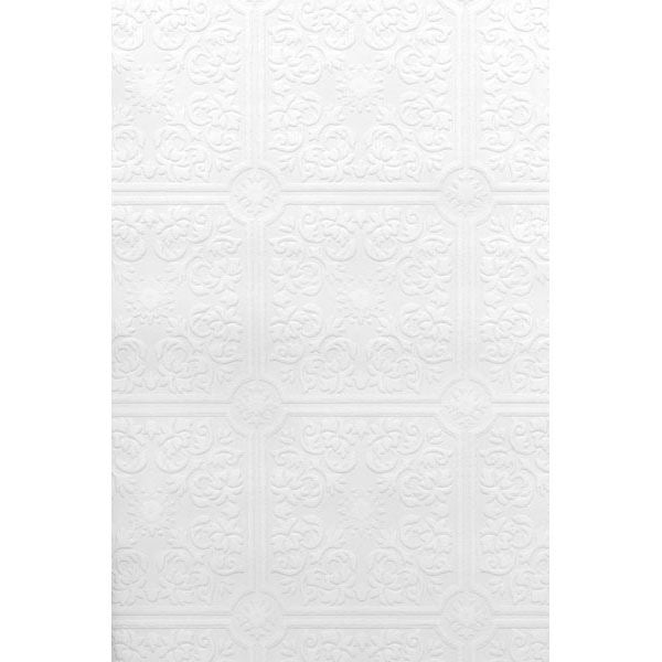 nico-white-paintable-tile-wallpaper-york-wallcoverings-2780-96291 - York Wallcoverings Wallpaper