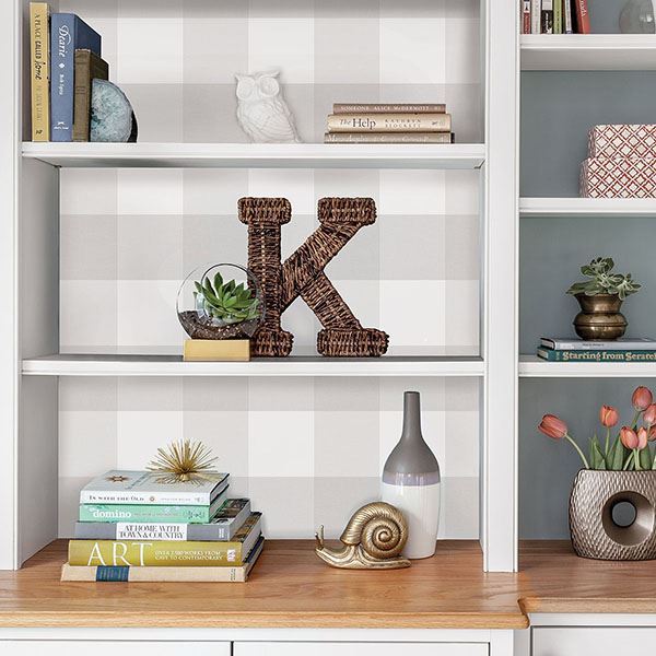 Farmhouse Plaid Peel & Stick Wallpaper - York Wallcoverings - NUS2691 - York Wallcoverings Wallpaper
