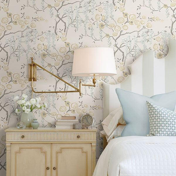 citrine-peony-tree-wallpaper-york-wallcoverings-2785-24833 - York Wallcoverings Wallpaper