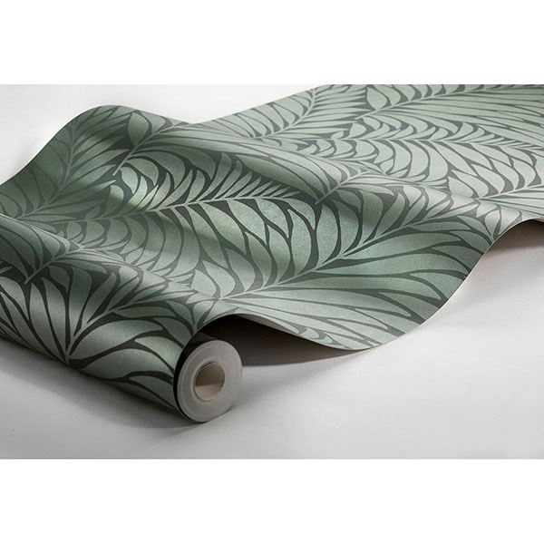 Myfair Olive Leaf Wallpaper  | Brewster Wallcovering