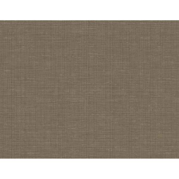 Alix Dark Brown Twill Wallpaper - York Wallcoverings - 2765-BW40606