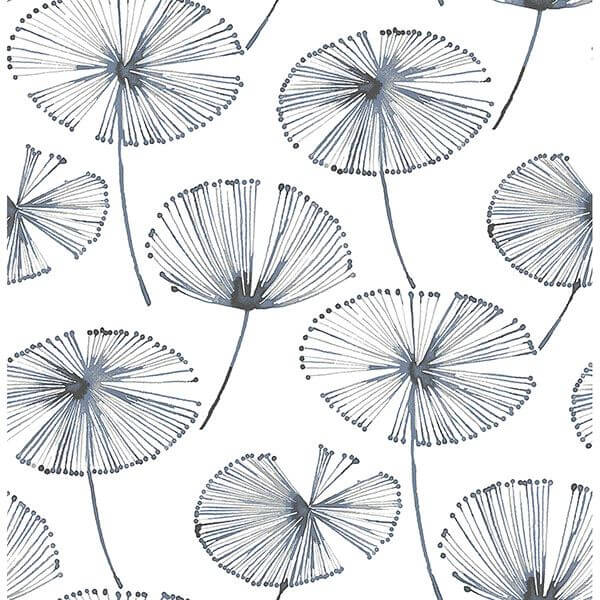 Blue Aya Peel Stick Wallpaper - York Wallcoverings - NU2683 - York Wallcoverings Wallpaper