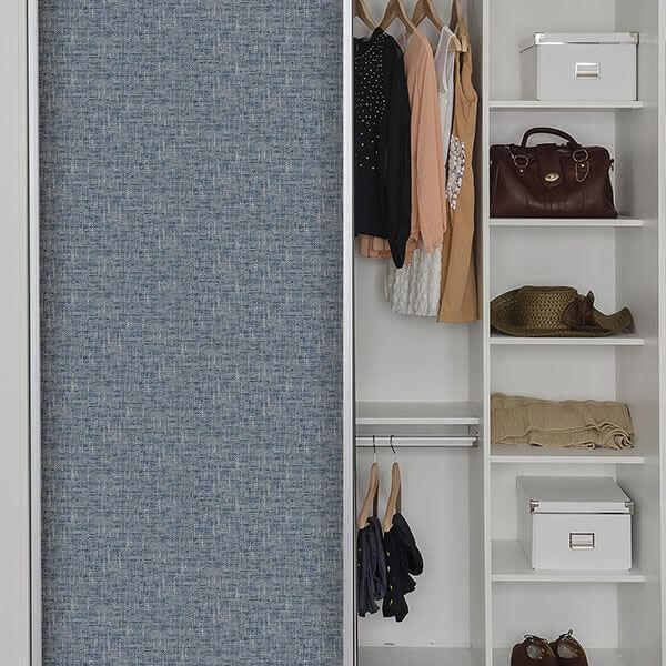 Navy Poplin Texture Peel Stick Wallpaper - York Wallcoverings - NU2918 - York Wallcoverings Wallpaper