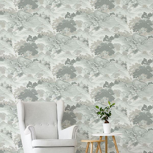 ordos-light-green-eastern-toile-wallpaper-york-wallcoverings-m1191 - York Wallcoverings Papel pintado