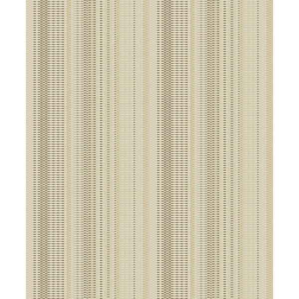 Morgen Gold Stripe Wallpaper - York Wallcoverings - 2812-LH00719