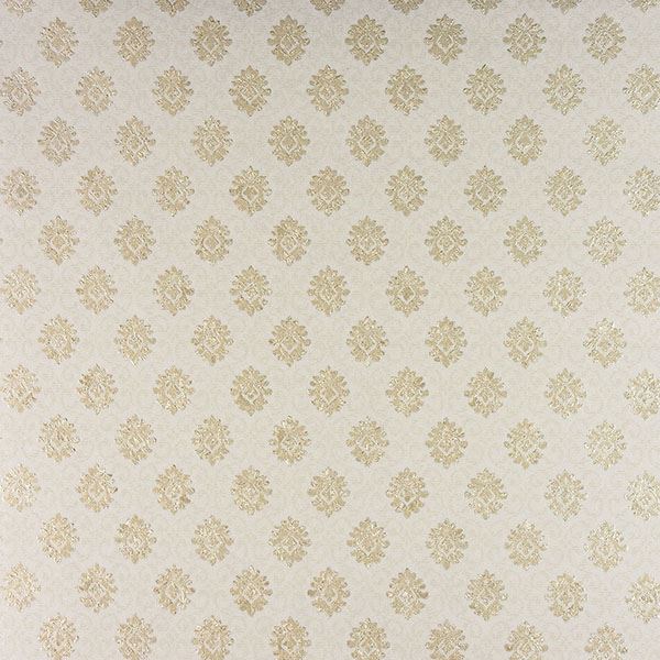 Picture of Madelyn Cream Small Damask Wallpaper