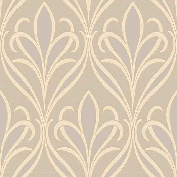 Vivian Grey Nouveau Damask Wallpaper - York Wallcoverings - 2810-XSS0506