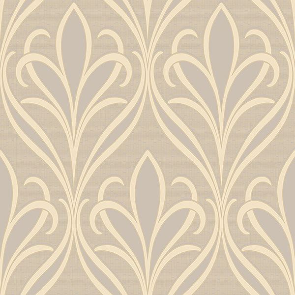 Vivian Grey Nouveau Damask Wallpaper - York Wallcoverings - 2810-XSS0506 - York Wallcoverings Wallpaper