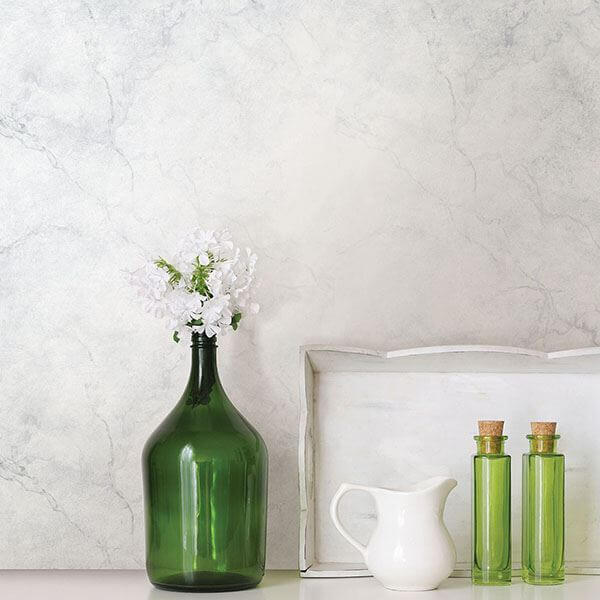 Carrara Marble Peel Stick Wallpaper - York Wallcoverings - NU2090 - York Wallcoverings Wallpaper