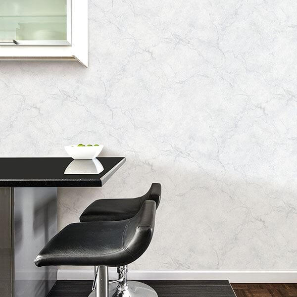 Carrara Marble Peel Stick Wallpaper - York Wallcoverings - NU2090 - York Wallcoverings Wallpaper