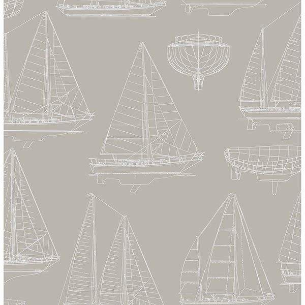 Picture of Boone Grey Shipyard Wallpaper