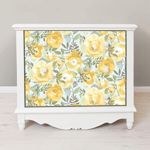 Peachy Keen Yellow Peel Stick Wallpaper - York Wallcoverings - NU3036 - York Wallcoverings Wallpaper