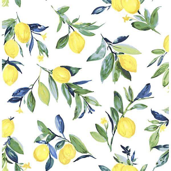 Lemon Drop Yellow Peel Stick Wallpaper - York Wallcoverings - NUS3161 - York Wallcoverings Wallpaper