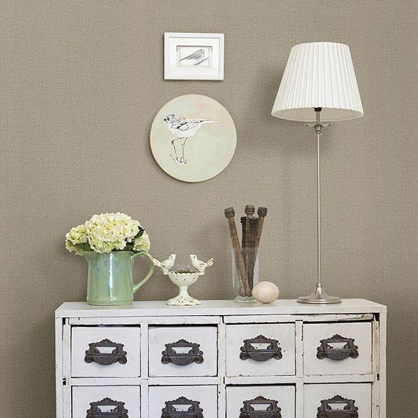 River Taupe Linen Texture Wallpaper  | Brewster Wallcovering - The WorkRm