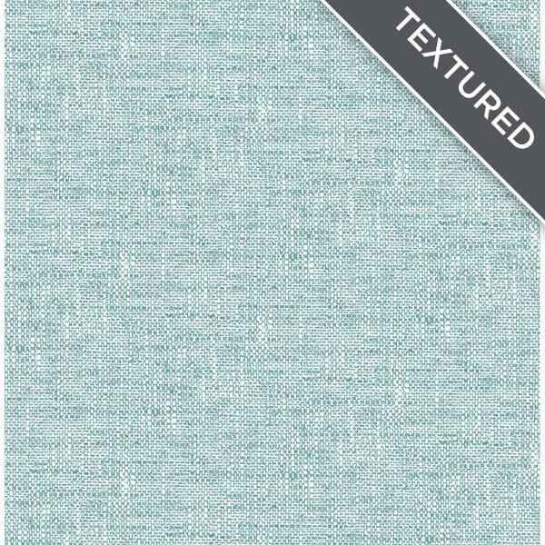 Aqua Poplin Texture Peel Stick Wallpaper - York Wallcoverings - NU2919