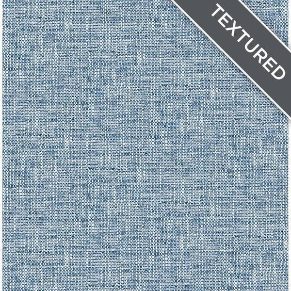 Navy Poplin Texture Peel Stick Wallpaper - York Wallcoverings - NU2918 - York Wallcoverings Wallpaper