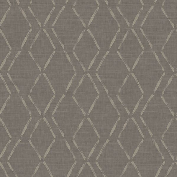 Picture of Tapa Brown Trellis Wallpaper