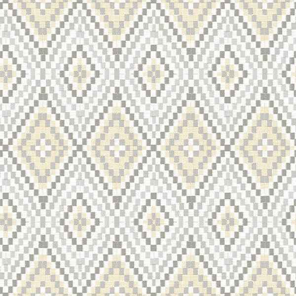 Ganado Beige Geometric Ikat Wallpaper - York Wallcoverings - 3118-12711 - York Wallcoverings Wallpaper
