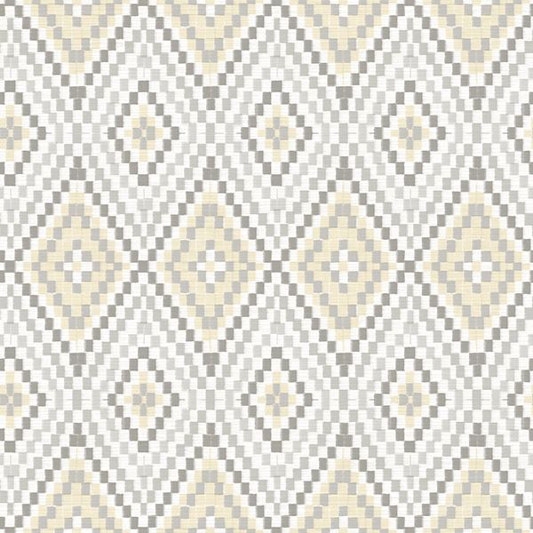 Picture of Ganado Beige Geometric Ikat Wallpaper