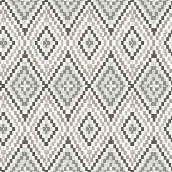 Ganado Dark Brown Geometric Ikat Wallpaper - York Wallcoverings - 3118-12714