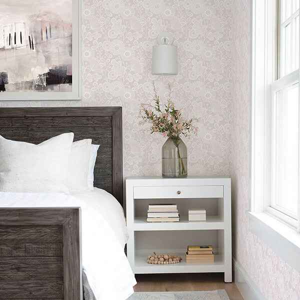 Ana Rose Rose Floral Wallpaper - York Wallcoverings - 2821-25109 - York Wallcoverings Wallpaper