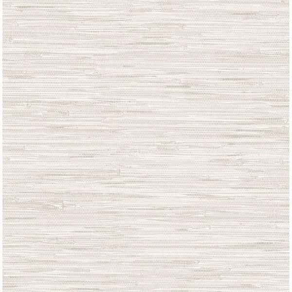 Cream Grassweave Peel and Stick Wallpaper - York Wallcoverings - NUS2875