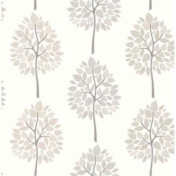 Tsai Grey Tree Wallpaper - York Wallcoverings - 2813-24967 - York Wallcoverings Wallpaper