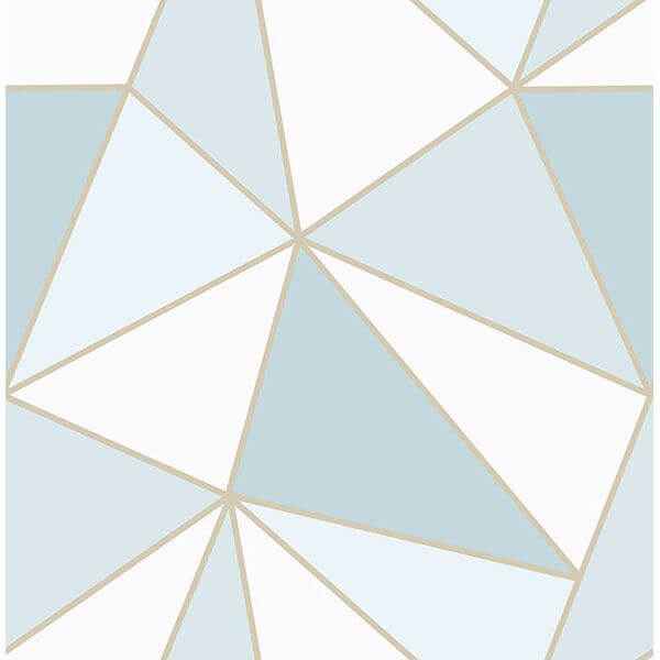 Apex Blue Geometric Wallpaper - York Wallcoverings - 2814-24978