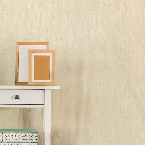 Wheeler Champagne Texture Wallpaper - Brewster Wallcovering