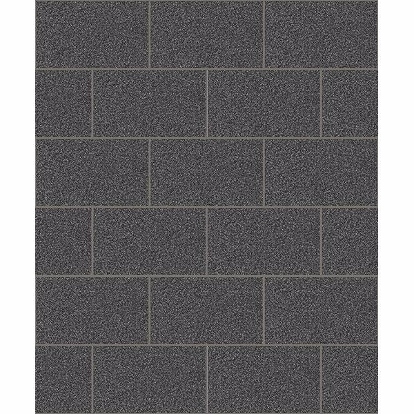 Picture of Neale Black Subway Tile Wallpaper