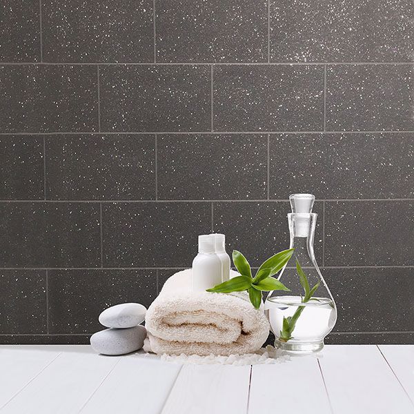 Neale Black Subway Tile Wallpaper - York Wallcoverings - 2814-M1055 - York Wallcoverings Wallpaper